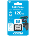 KIOXIA 128GB ExceriaG2, LMEX3L128GG2, A2 V30 4K, CL10, 160Mb/s, MicroSD Kart Bellek (SD Adaptörlü)