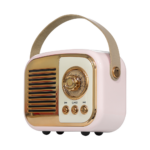 MIKADO MD-24BT, Echoes, Pembe, 3W, Taşınabilir, USB/TF Kart/Bluetooth, 800mAh, Klasik Retro Müzik Kutusu - Görsel 3