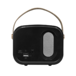 MIKADO MD-24BT, Echoes, Siyah, 3W, Taşınabilir, USB/TF Kart/Bluetooth, 800mAh, Klasik Retro Müzik Kutusu - Görsel 4