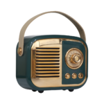 MIKADO MD-24BT, Echoes, Yeşil, 3W, Taşınabilir, USB/TF Kart/Bluetooth, 800mAh, Klasik Retro Müzik Kutusu - Görsel 2