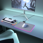 Rampage MP-21, PULSAR M RGB, 252x328x3mm, RGB Led, Gaming, MOUSE PAD (Gri) - Görsel 3