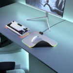 Rampage MP-21, PULSAR M RGB, 252x328x3mm, RGB Led, Gaming, MOUSE PAD (Gri) - Görsel 4