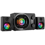 RAMPAGE RMS-G8,Antares, 25W, 2+1, Masaüstü, FM/BT/SD/USB, Rainbow Aydınlatma, Siyah Kasa, Speaker - Görsel 2