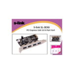 S-LINK SL-3EX6 PCI Express TO USB 3.0  x4 Port Kart