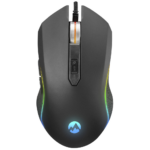 EVEREST SM-F09, TITANIO, RGB Aydınlatma, USB Kablolu, Programlanabilir 6 Tuşlu, Gaming Mouse, 7.200 DPI, Siyah - Görsel 2