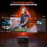 PELADN WO4 Serisi, AMD Ryzen 5 5600H, 16Gb Ram, 512Gb SSD, 1xHDMI, 1xDP,  4xUSB, 1xType-C, 2xLAN, Paylaşımlı Ekran Kartı, Wi-Fi6, Bluetooth 5.2, Windows 11 Pro, MFF MiniPC - Görsel 5